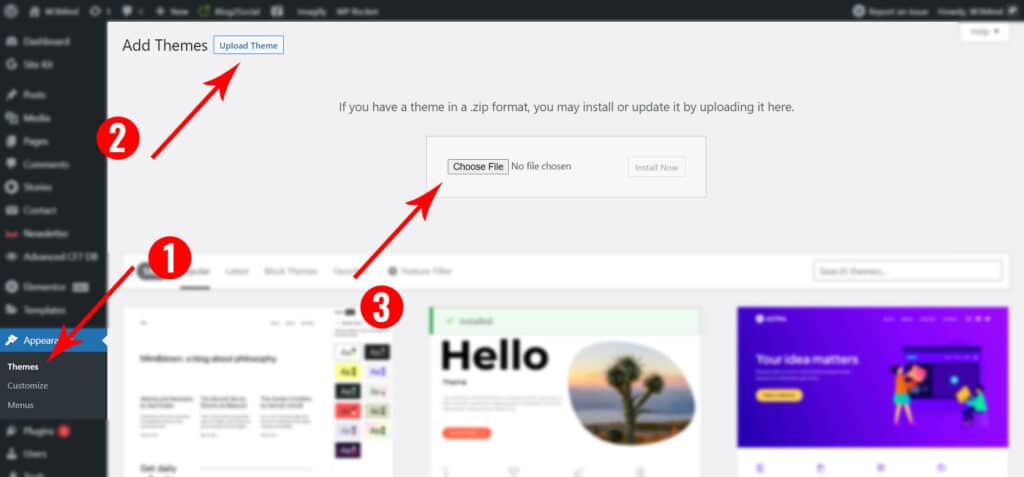 How to Install a WordPress Theme Screenshot 01