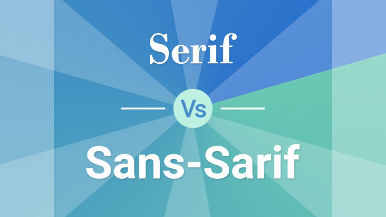 What's Serif vs. Sans Serif Fonts in Typography
