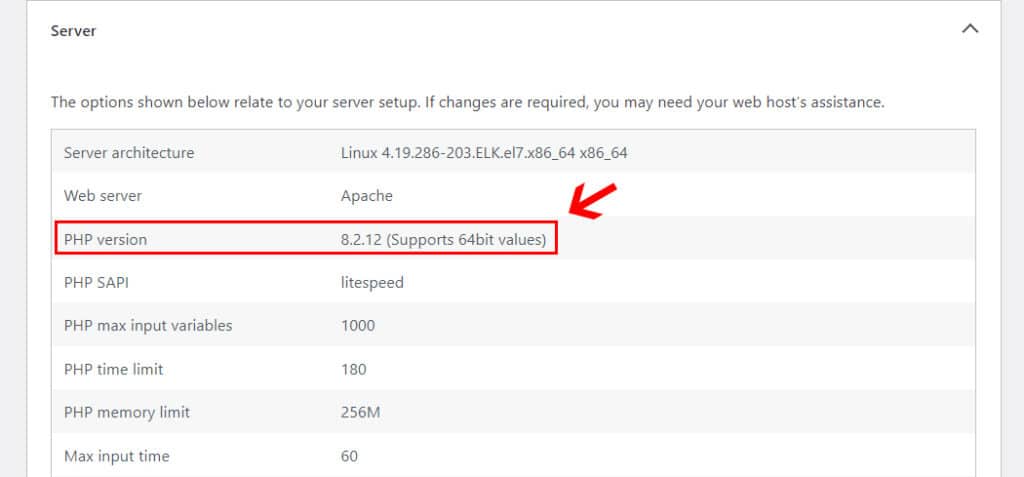 How To Check PHP Version In WordPress 03