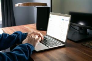 Person setting up a WordPress blog using the WordPress dashboard in 2026